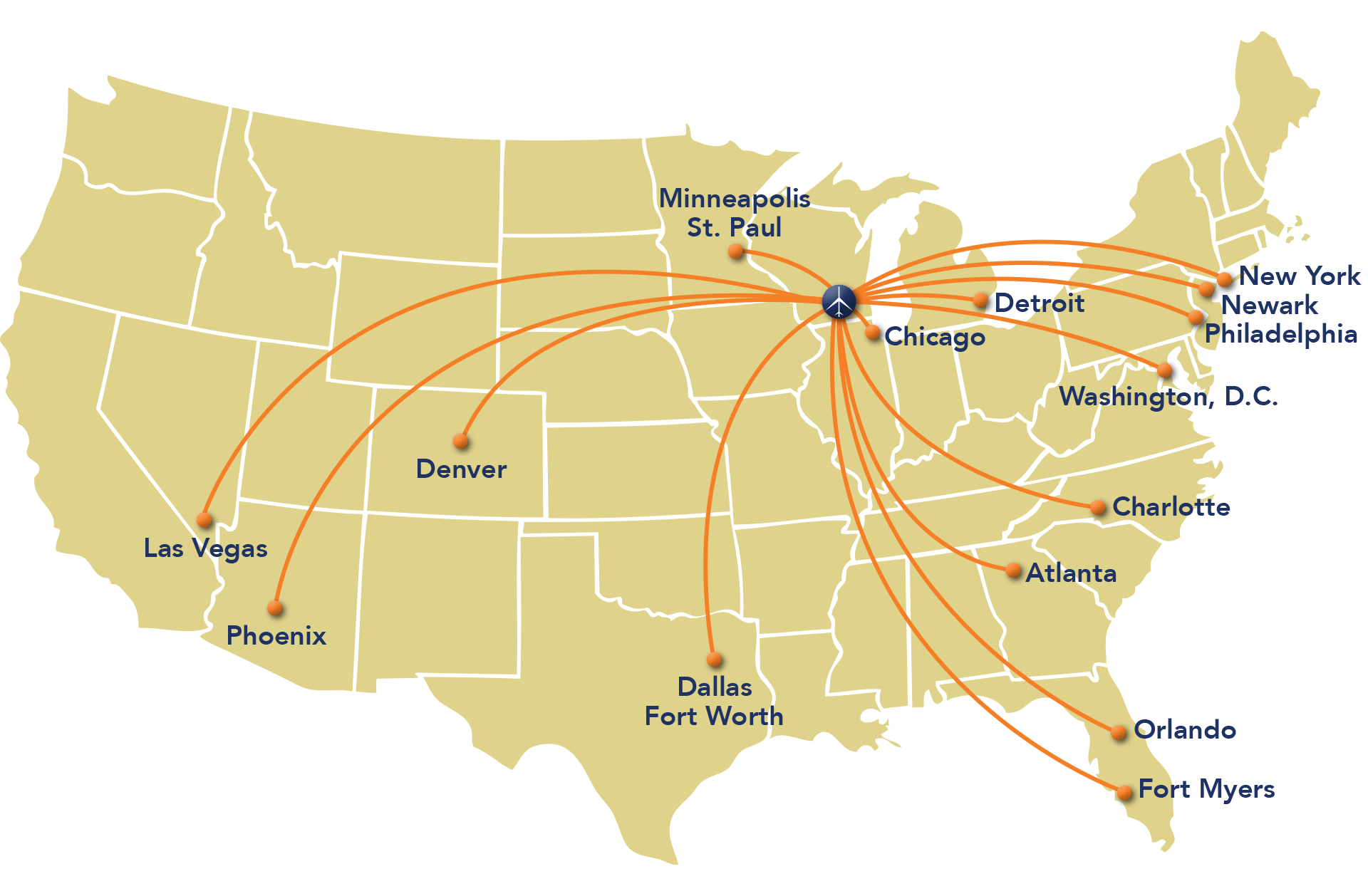 delta airlines flight times map